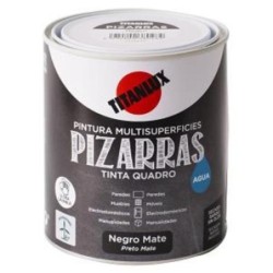 ESMALTE TITANLUX AGUA PIZARRA NEGRO 750ML.