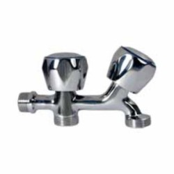 GRIFO LAVADORA DOBLE ROSCA VOLANTE METAL CR.(BL.)