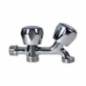 GRIFO LAVADORA DOBLE ROSCA VOLANTE METAL CR.(BL.)