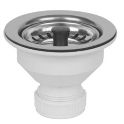 VALVULA CESTA 115MM. 1 1/2' INOX M-345