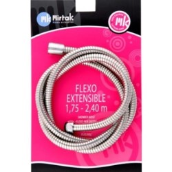 FLEXO DUCHA INOX.EXTEN. T-C 1,75-2,20 (BL.) B55163