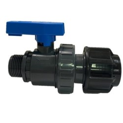 VALVULA BOLA PVC UNION SIMPLE RH 1"-FITTING Ø32