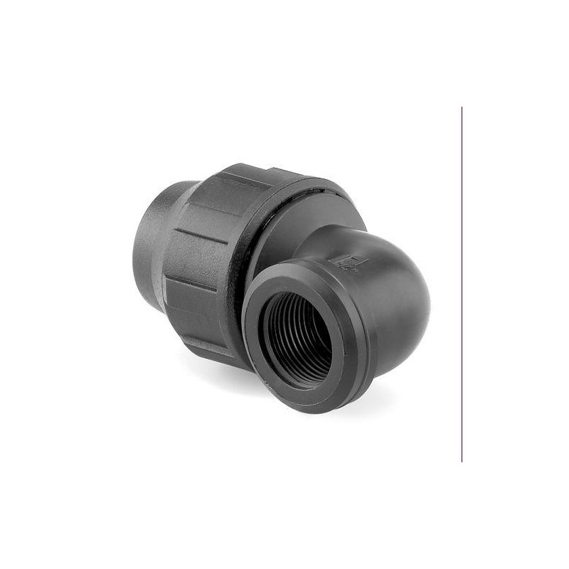 ENLACE MIXTO CODO ROSCA HEMBRA PP PARA PE 32MM-1'