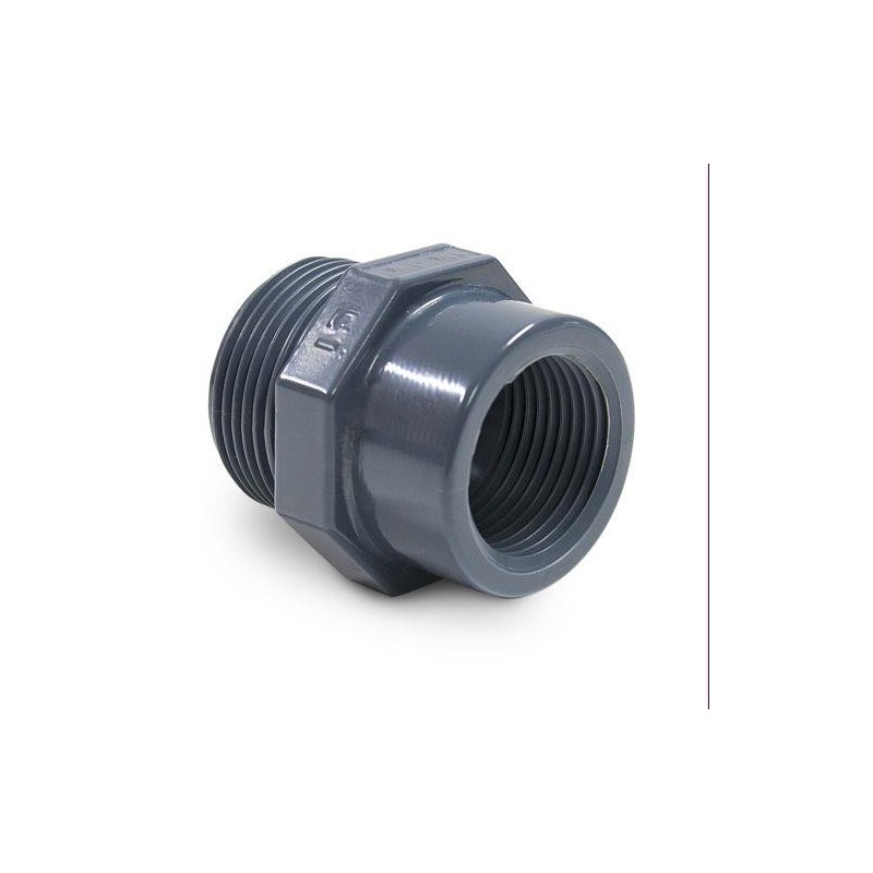 REDUCCION ROSCADA PVC M1'-H1/2' 9002473