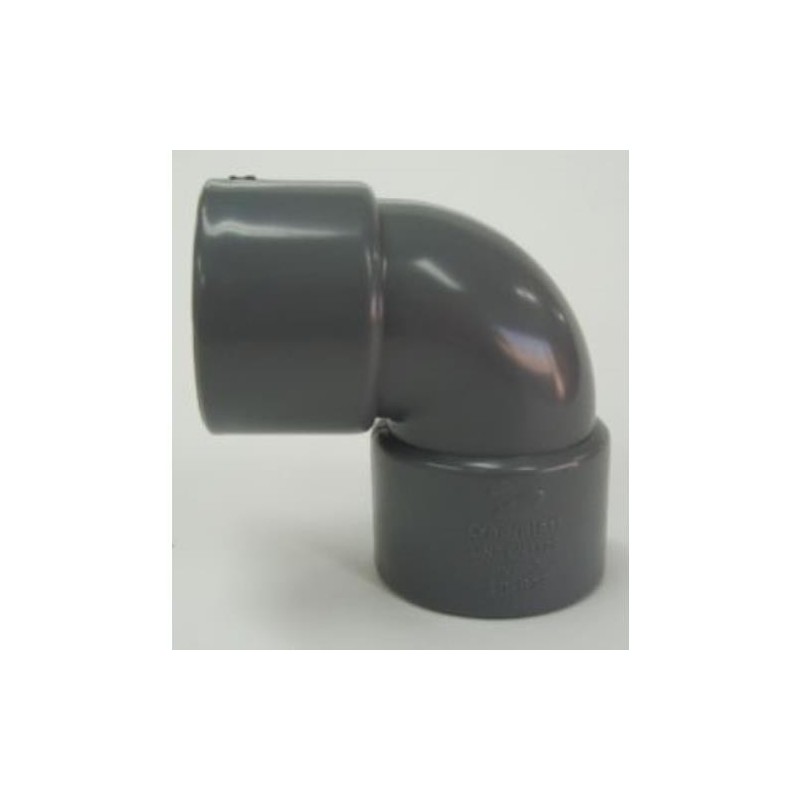 ENLACE CODO 90  HEMBRA PVC EVACUACION 32 MM