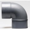 ENLACE CODO 90  MACHO HEMBRA PVC EVACUACION 40 MM