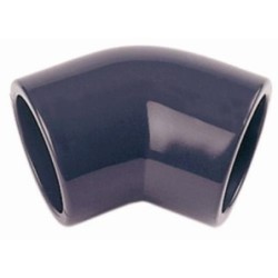 ENLACE CODO 45  HEMBRA PVC PRESION 25 MM