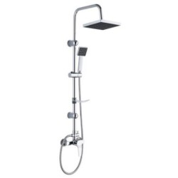 SET DUCHA C/GRIFO INOX C/ROCIADOR TINEO SD31014