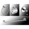 JUEGO BAÑO SMART PARED METAL INOX 5 PIEZAS 60848
