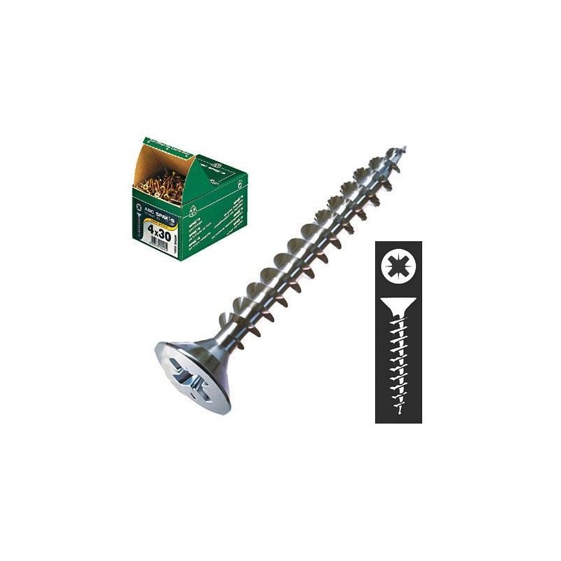 CENT. TORNILLO SPAX-S C/PL. BICROMATADO 3.0X12