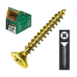 CENT. TORNILLO SPAX-S C/PL. LATONADO 3.5X20