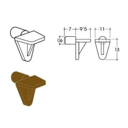SOPORTE PLANO 12 BLANCO (CENT.)