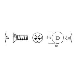 TAPA PARA TORNILLO ABC-SPAX 52 BEIGE (CENT.)