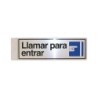 SILUETA ALUMINIO LLAMAR PARA ENTRAR 017
