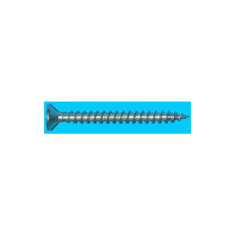 TORNILLO AGLOMERADO CABEZA PLANA 4X40 ZN. CAJA