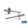 REMACHE FLOR ALUMINIO 4,8X35MM. ECOBLISTER (C-25)