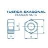 TUERCA EXAGONAL 934 INOX. A-2 14 (CENT.)