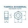 TUERCA EXAGONAL 934 INOX. A-2 16 (CENT.)