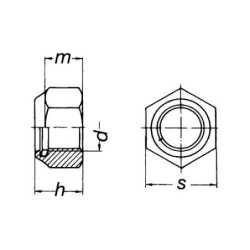 TUERCA SEGURIDAD DIN-985 INOX. A-2 5 (CENT.)