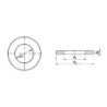 ARANDELA PLANA DIN-125 INOX. A-2 5 (CENT.)