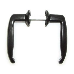MANETA REGULABLE PAVONADO NEGRO CON TORNILLO 36
