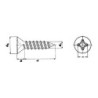 TORNILLO DIN-7982 PH. INOX. A-2 10X1 1/4 (CENT.)