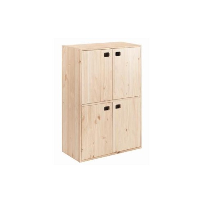 ARMARIO PINO 4 PUERTAS 4 BALDAS DINAMIC DMC4P0.99