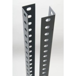 ANGULO RANURADO BARRA 2.5 M. AR40 GRIS TEK