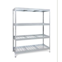 ESTANTERIA METALICA WIRE 180X150X60 GALVANIZADO