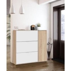 ZAPATERO CLASS 4 PUERTAS BLANCO/ROBLE 017818F