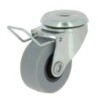 RUEDA CON SOPORTE ARO GOMA 30 CON FRENO 17281
