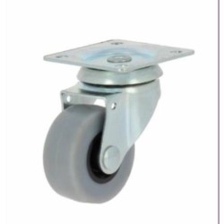 RUEDA CON SOPORTE PLACA ARO GOMA 30 76123