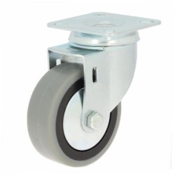 RUEDA CON SOPORTE PLACA ARO GOMA 50 75228