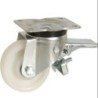 RUEDA CON SOPORTE ARO NYLON 200MM PLACA FRENO