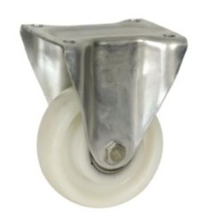RUEDA CON SOPORTE ARO NYLON 160MM FIJO 75370