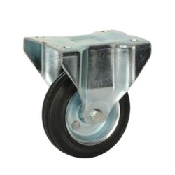 RUEDA FIJA GOMA RODILLOS 100 MM. M820 75502