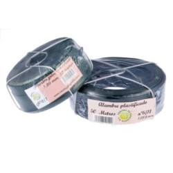 BOBINA ALAMBRE 6/11 50M. PLAST. VERDE BV611