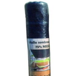 ROLLO 2X10M MALLA SOMBREADORA NEGRA 75% SB210