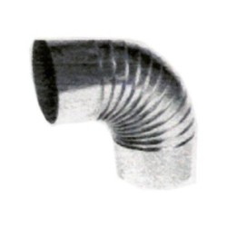 CODO RIZADO GALVANIZADO 140 MM.