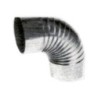 CODO RIZADO GALVANIZADO 140 MM.