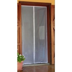 MOSQUITERA PUERTA IMAN REDUCIBLE 120X240 BCO.