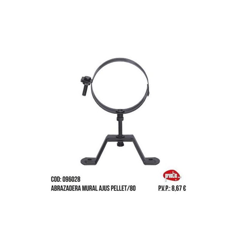 ABRAZADERA MURAL AJUSTABLE PELLET 80 096028