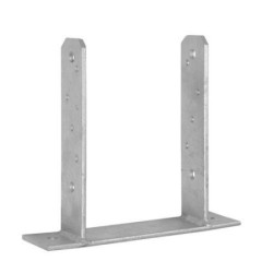 ANCLAJE EN FORMA T PARA POSTES 7X7CM. 71X200X160MM