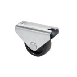RUEDA FIJA DE POLIPROPILENO NEGRA 30MM