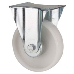 RUEDA FIJA DE POLIAMIX BLANCO 160MM