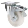 RUEDA GIRATORIA FRENO POLIAMIX BLANCO 80MM