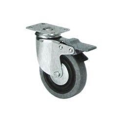 RUEDA GIRATORIA GOMA BH 100 MM. 1-0302