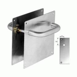 MANILLA CON PLACA 1.180X180 INOXIDABLE RECTA