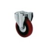 RUEDA POLIURETANO ROJA FIJA 80 MM. 2-2473