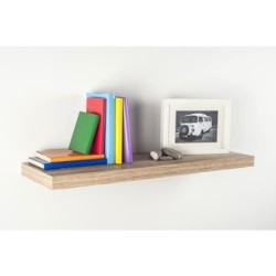 ESTANTERIA RECTANG. ROBLE BLANCO 60X25 1,8 CM